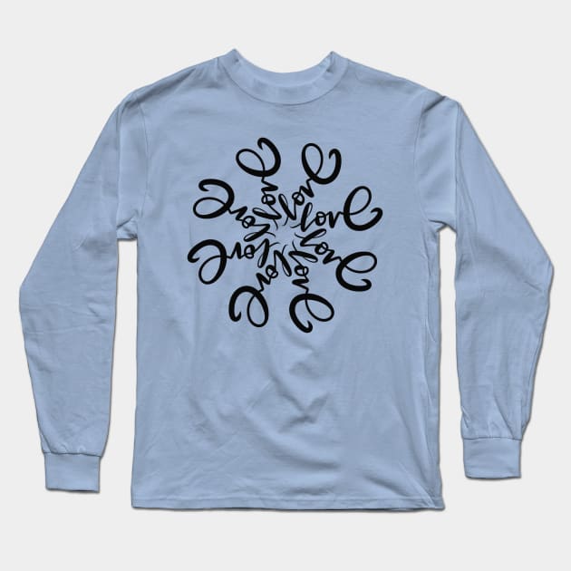 Love mandala Long Sleeve T-Shirt by munchi